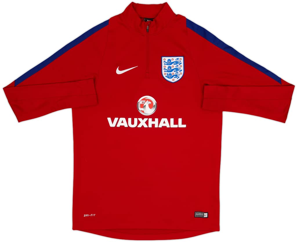 2016-17 England Nike 1/4 Zip Training Top - 8/10 - (M)