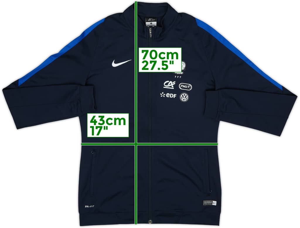 Chaqueta de chándal Nike versión jugador de Francia 2016-17 - 8/10 - (M)
