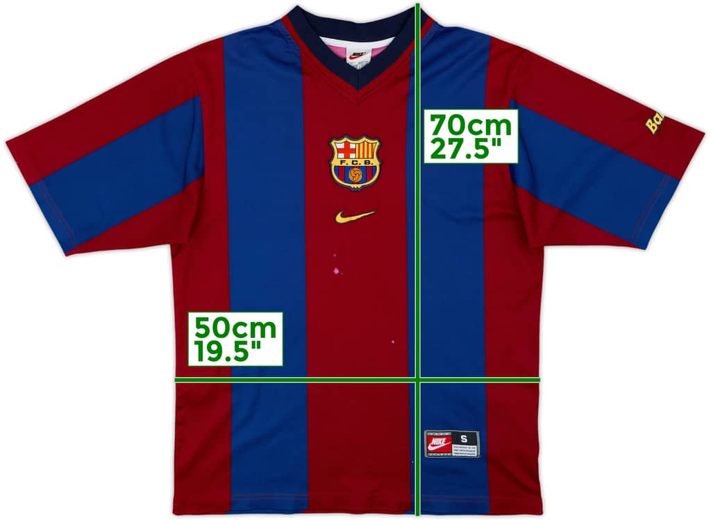 1998-00 Barcelona Basic Home Shirt - 4/10 - (S)