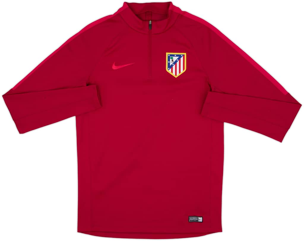 2016-17 Atletico Madrid Nike 1/4 Zip Training Top - 8/10 - (S)