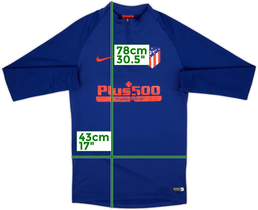 2020-21 Atletico Madrid Nike 1/4 Zip Training Top - 5/10 - (S)