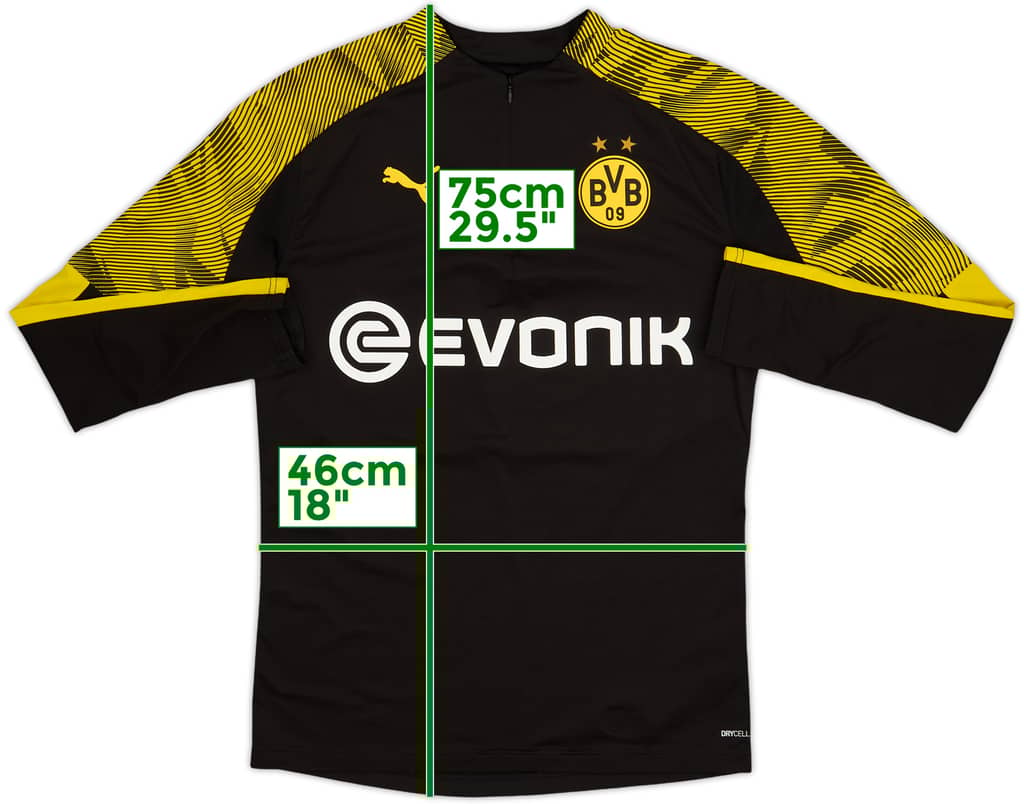 2019-20 Borussia Dortmund Puma 1/4 Zip Drll Top - 10/10 - (M)