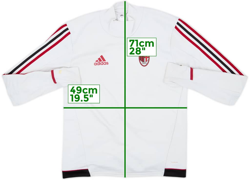 2017-18 AC Milan adidas Sweat Top - 5/10 - (M)