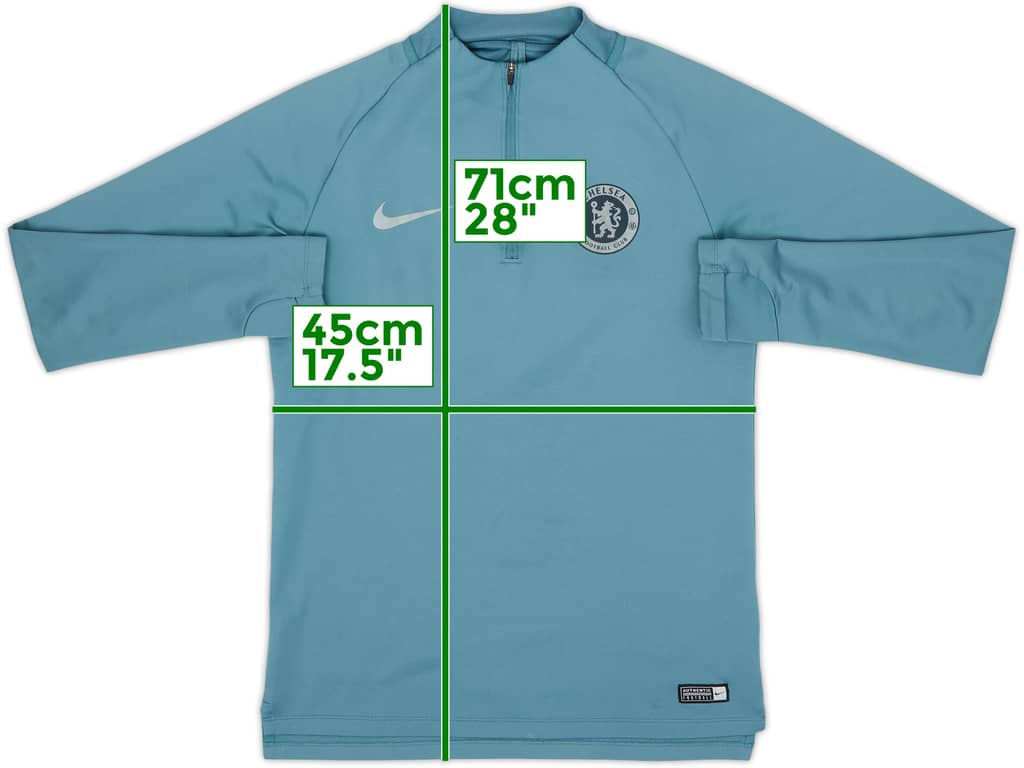 2018-19 Chelsea Nike 1/4 Zip Drill Top - 7/10 - (S)