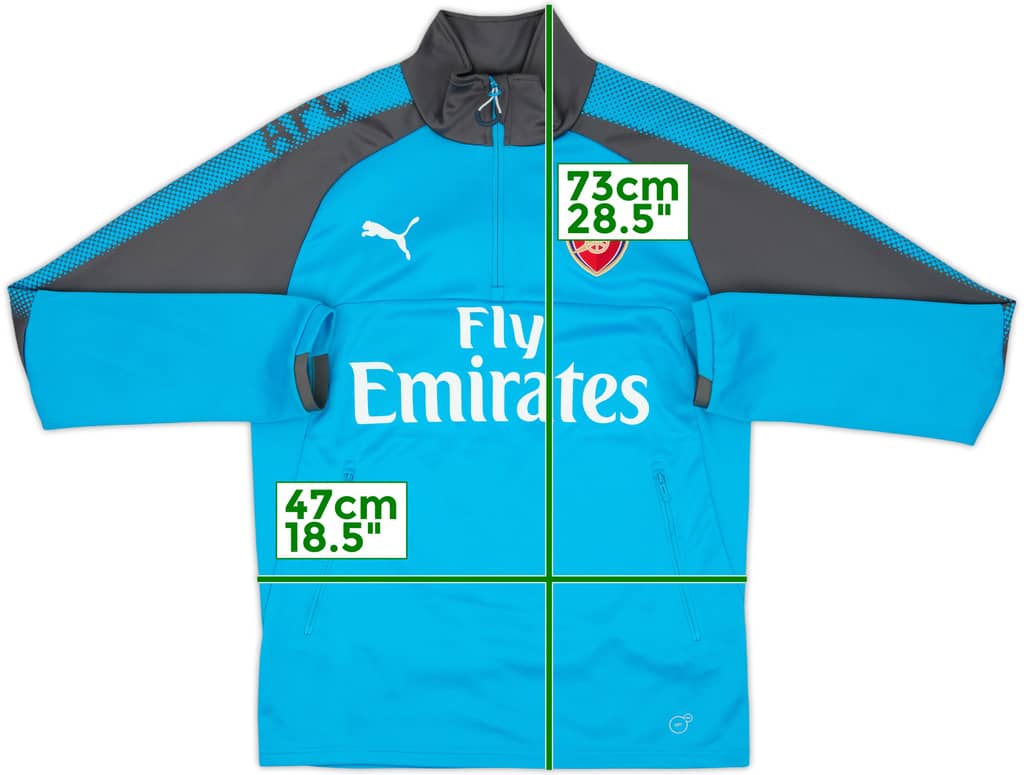2017-18 Arsenal Puma 1/4 Zip Drill Top - 10/10 - (S)