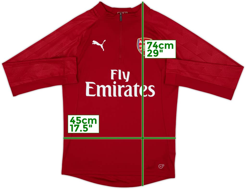 2017-18 Arsenal Puma 1/4 Zip Drill Top - 10/10 - (S)