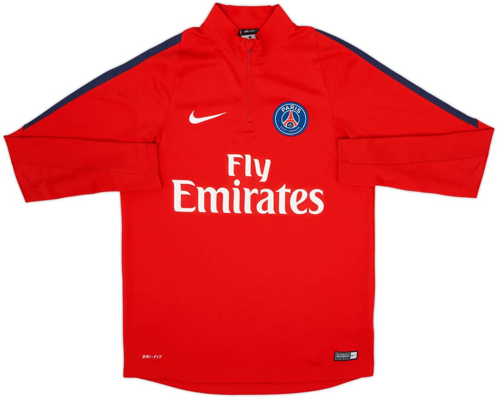 2016-17 Paris Saint-Germain Nike 1/4 Zip Drill Top - 8/10 - (M)