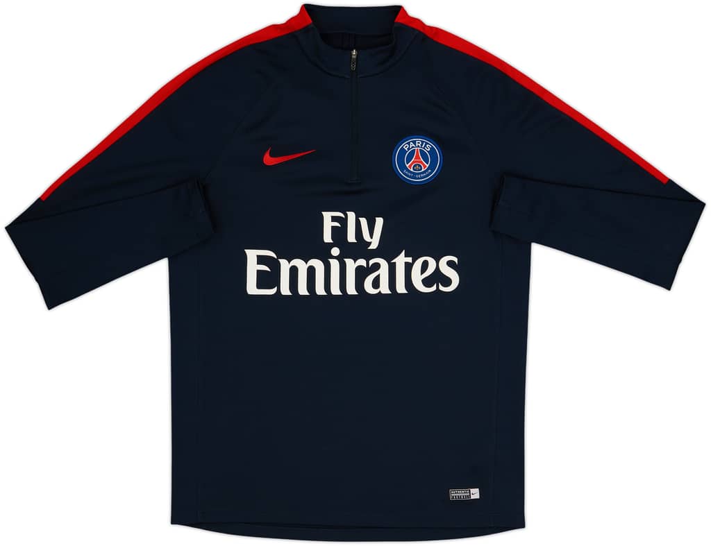 2016-17 Paris Saint-Germain Nike 1/4 Zip Training Top - 7/10 - (M)
