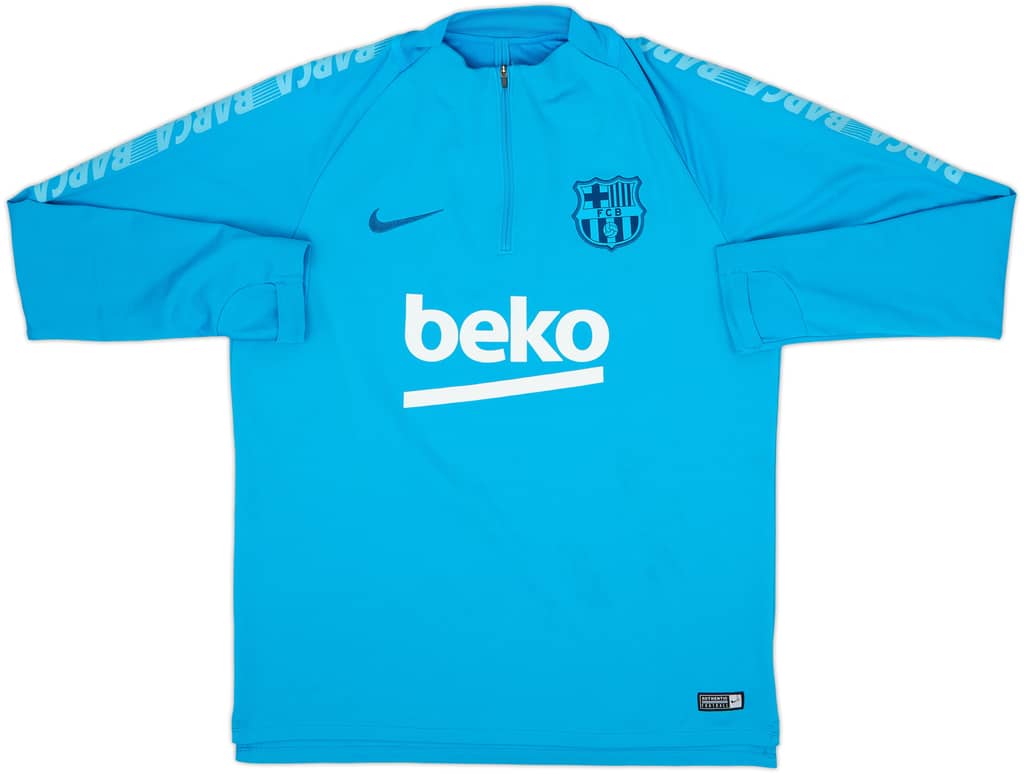 2019-20 Barcelona Nike 1/4 Zip Drill Top - 8/10 - (L)