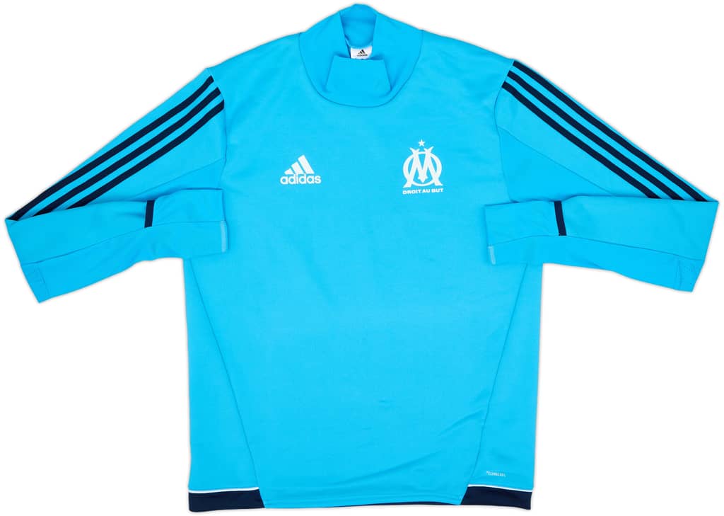 2017-18 Olympique Marseille adidas Sweat Top - 8/10 - (M)