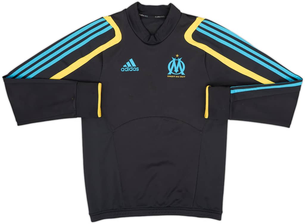 2009-10 Olympique Marseille adidas Drill Top - 8/10 - (XL.Boys)