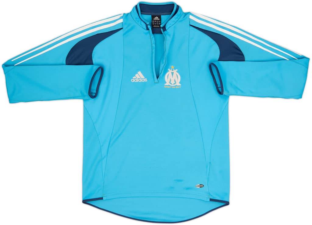 2004-05 Olympique Marseille adidas 1/4 Zip Drill Top - 5/10 - (M)