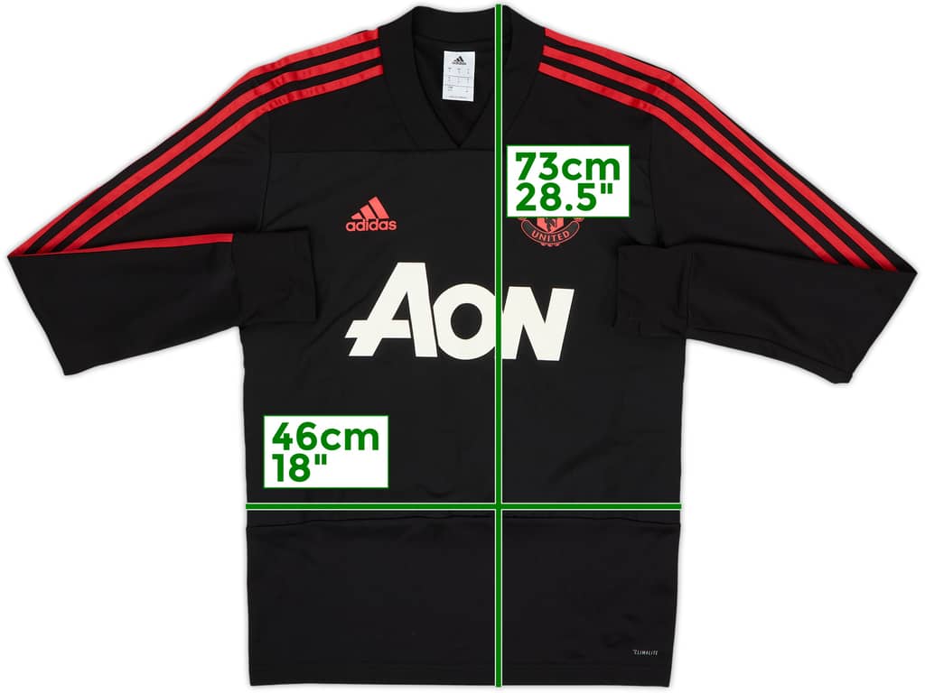 2018-19 Manchester United adidas Sweat Top - 8/10 - (S)
