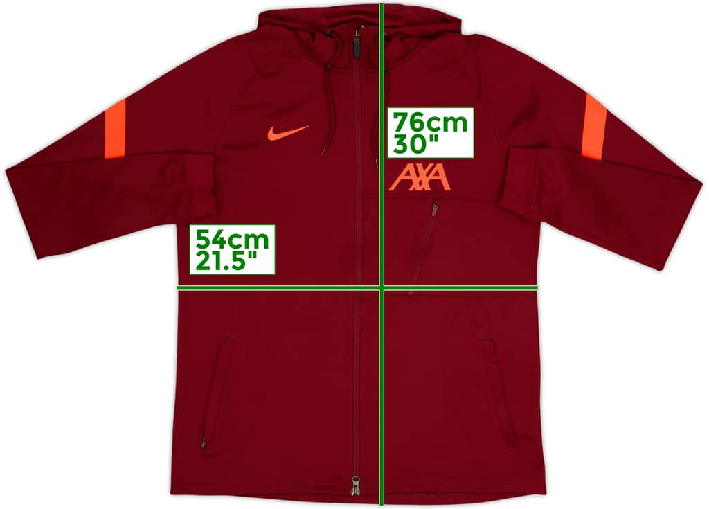 2021-22 Liverpool Nike Hooded Track Jacket - 8/10 - (L)
