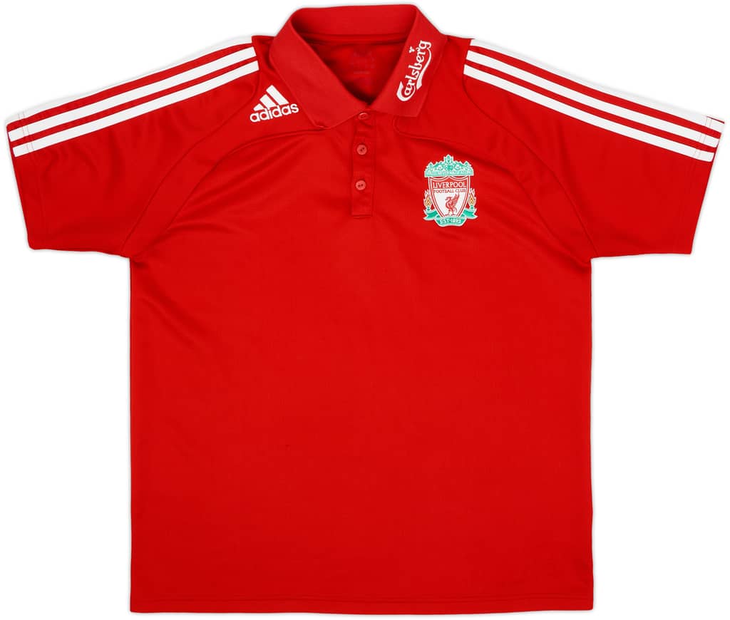 2008-09 Liverpool adidas Polo Shirt - 8/10 - (L)