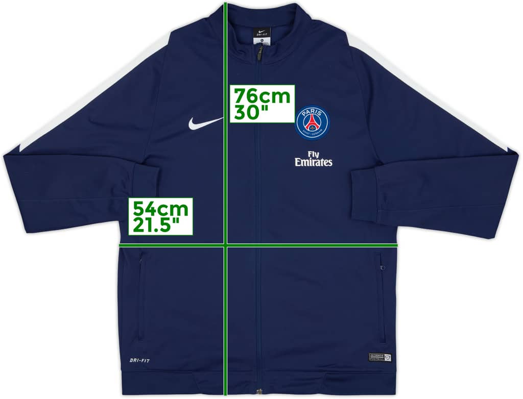 2014-15 Paris Saint-Germain Nike Track Jacket - 8/10 - (XL)