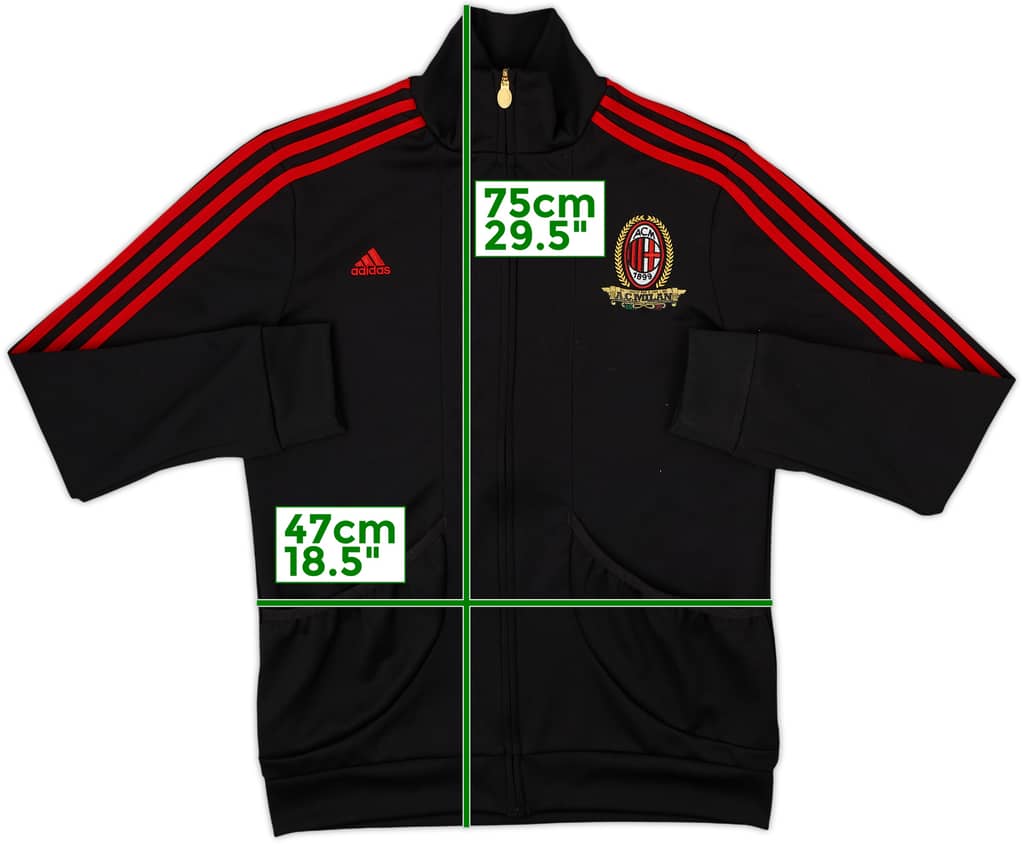 2010-11 AC Milan adidas Track Jacket - 7/10 - (L)