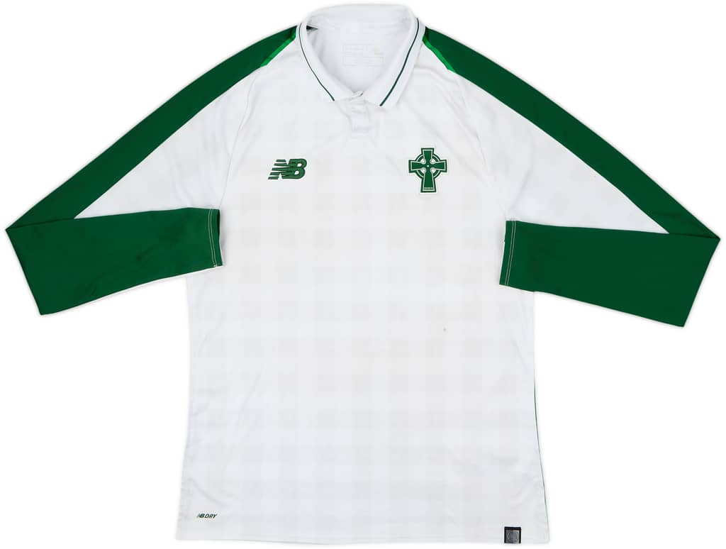 2018-19 Celtic Away L/S Shirt - 6/10 - (L)