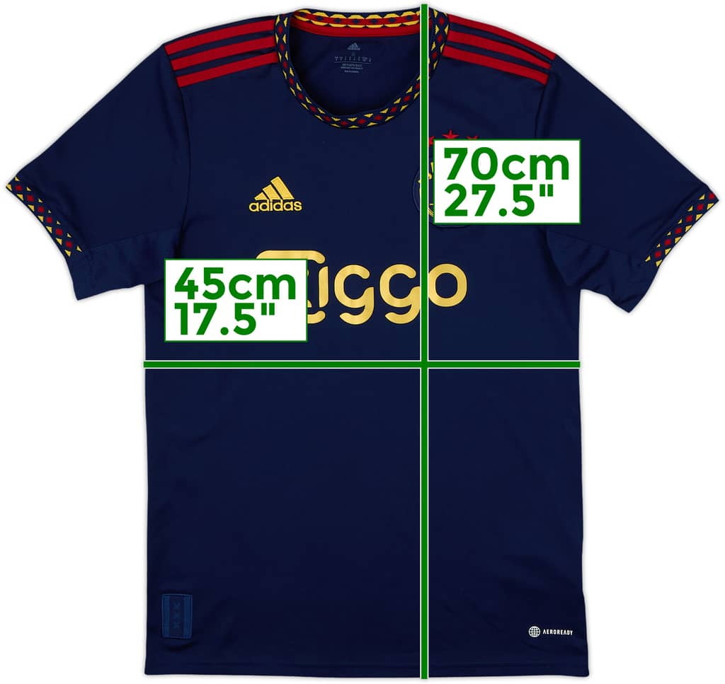2022-23 Ajax Camiseta Visitante - 9/10 - (S)