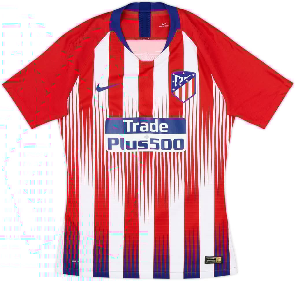 2018-19 Atletico Madrid Authentic Home Shirt - 10/10 - (M)