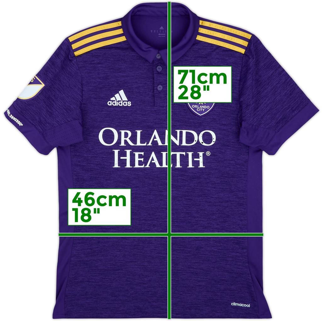 Camiseta adidas de local del Orlando City 2017 - 7/10 - (S)
