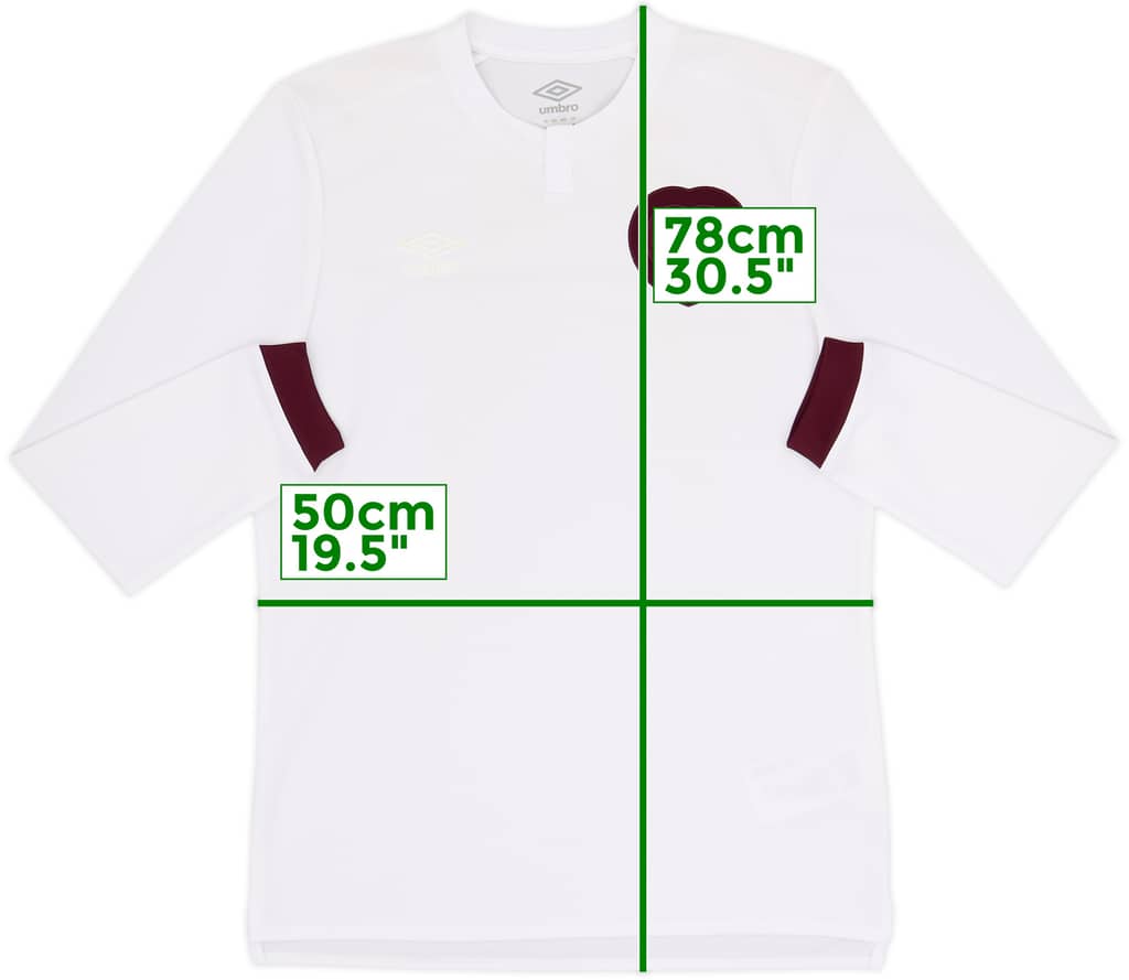 2023-24 Hearts Third L/S Shirt - 8/10 - (M)