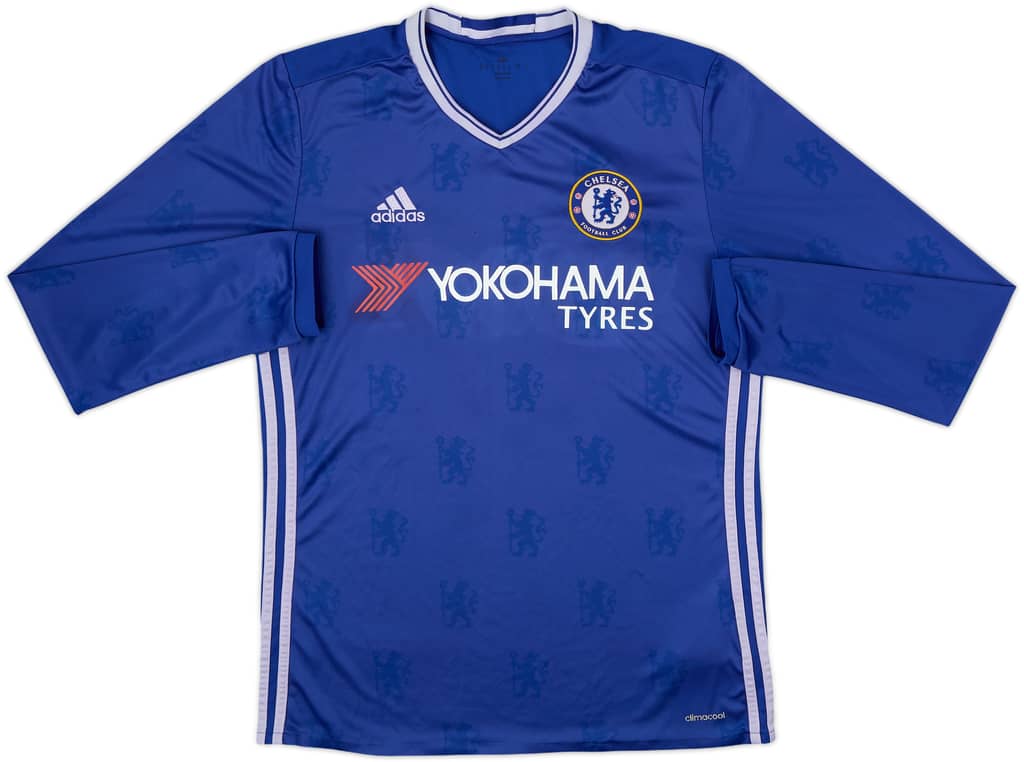 2016-17 Chelsea Home L/S Shirt - 5/10 - (M)