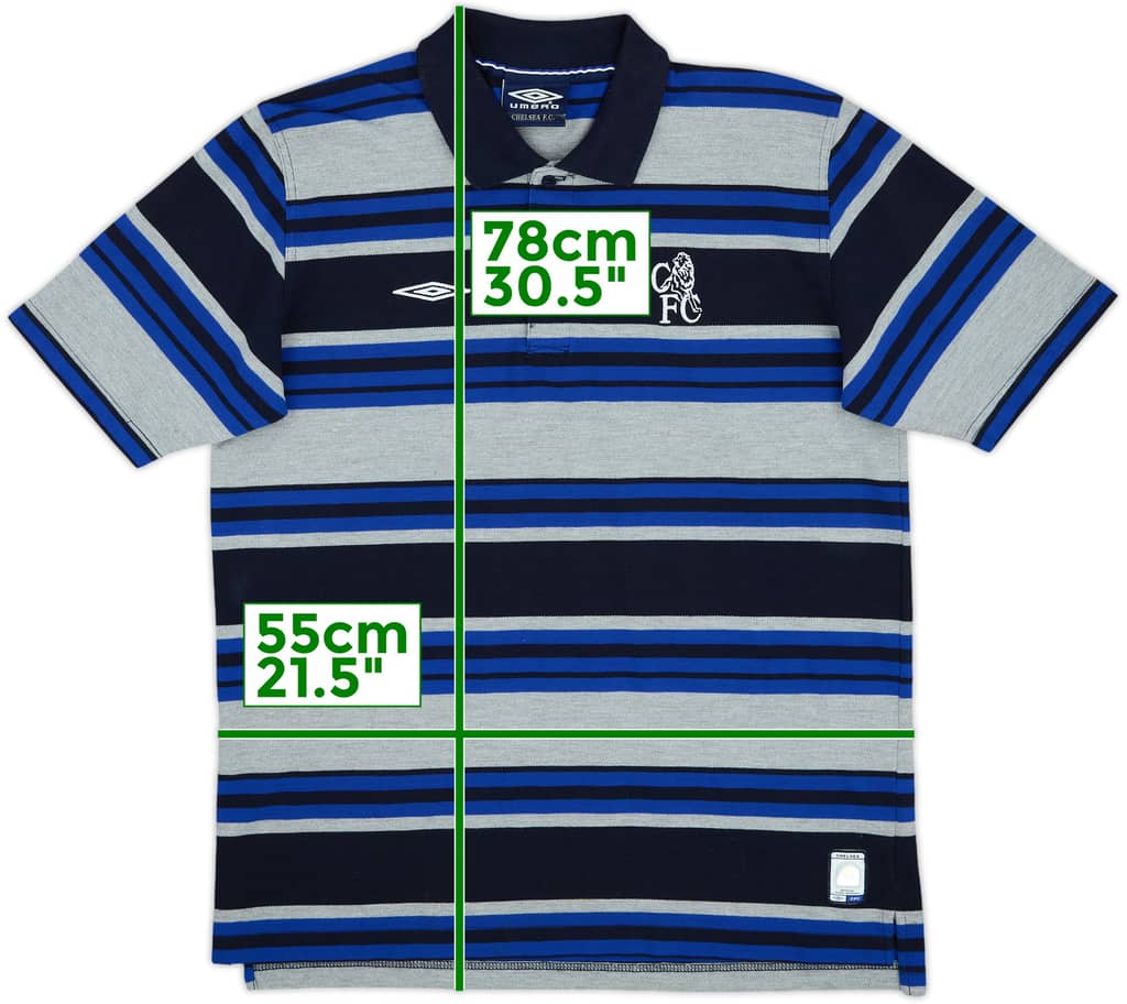 2000-01 Chelsea Umbro Polo Shirt - 9/10 - (L)