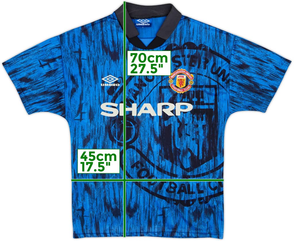 1992-93 Manchester United Away Shirt - 7/10 - (S)
