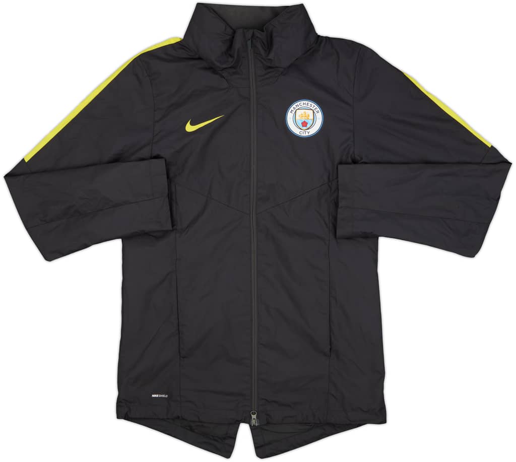 2016-17 Manchester City Nike Hooded Rain Jacket - 10/10 - (S)