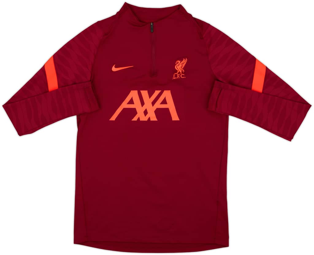 Top de entrenamiento 1/4 de cremallera Nike del Liverpool 2021-22 - 8/10 - (S)