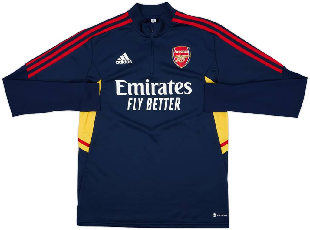 2021-22 Arsenal adidas 1/4 Zip Training Top - 8/10 - (M)