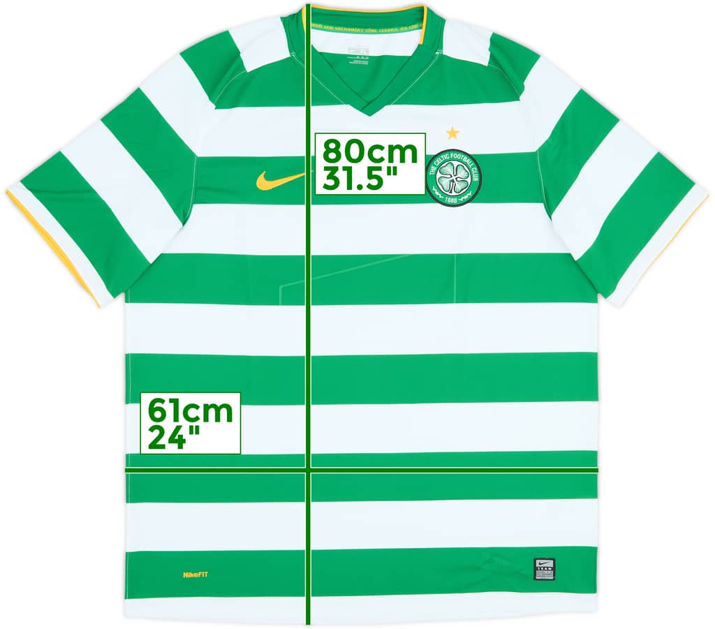 2008-10 Celtic Home Shirt - 4/10 - (XL)