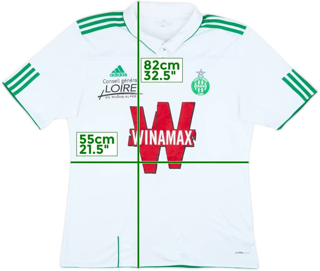 2010-11 Saint Etienne Away Shirt - 8/10 - (XL)