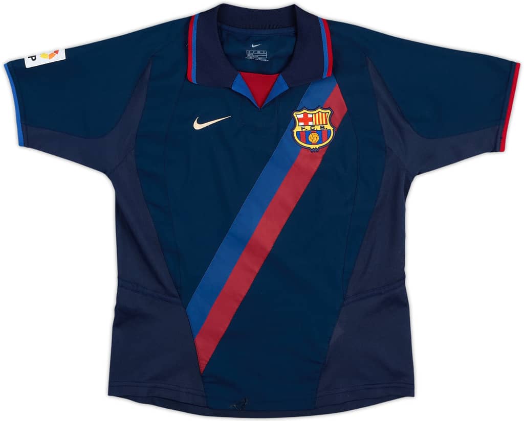 2002-03 Barcelona Away Shirt - 9/10 - (S.Boys)
