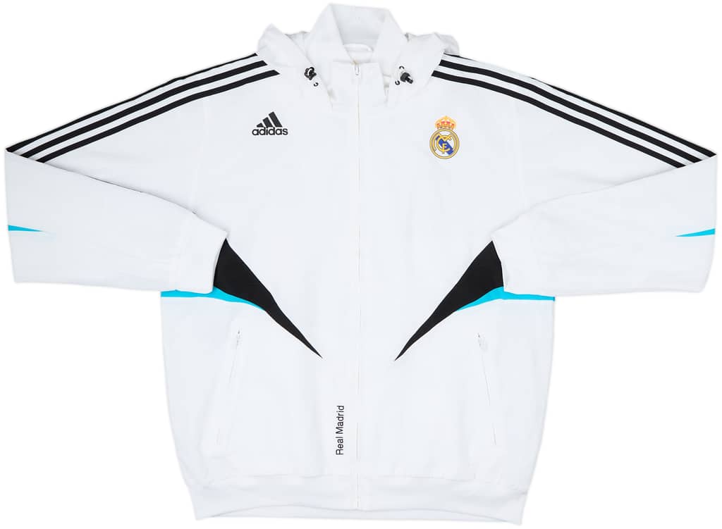 2008-09 Real Madrid adidas Hooded Track Jacket - 8/10 - (XL)