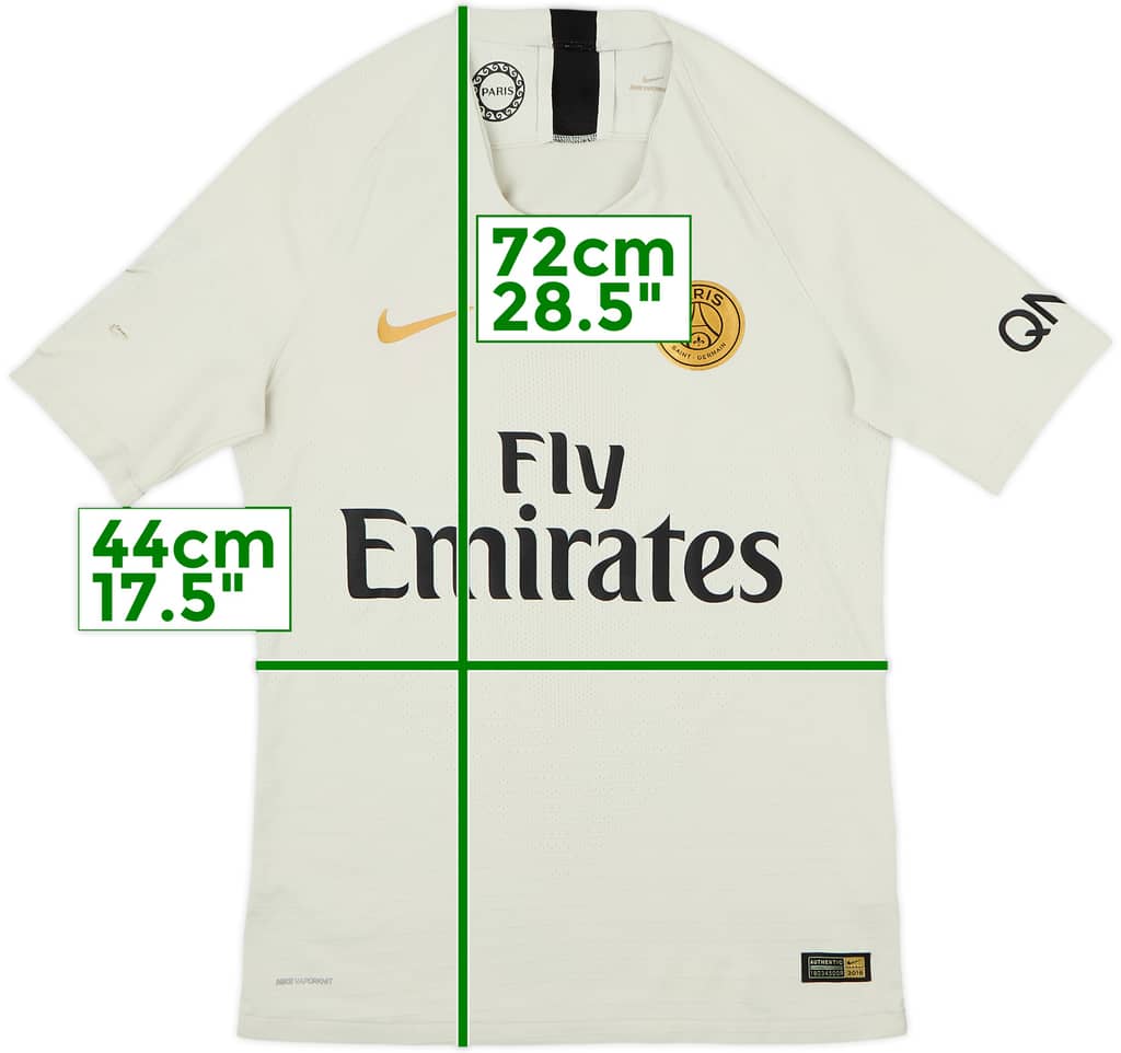 2018-19 Paris Saint-Germain Authentic Away Shirt - 6/10 - (S)