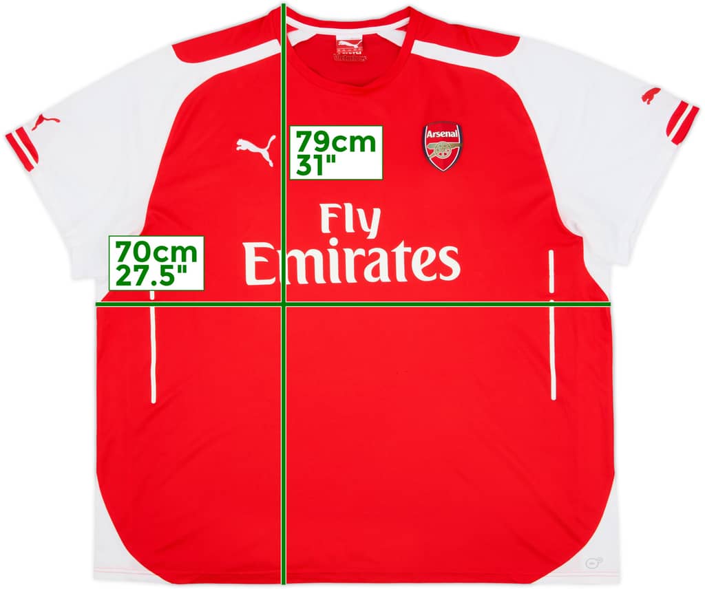 2014-15 Arsenal Home Shirt - 8/10 - (4XL)