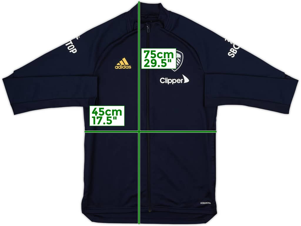 2020-21 Leeds United adidas Track Jacket - 9/10 - (S)