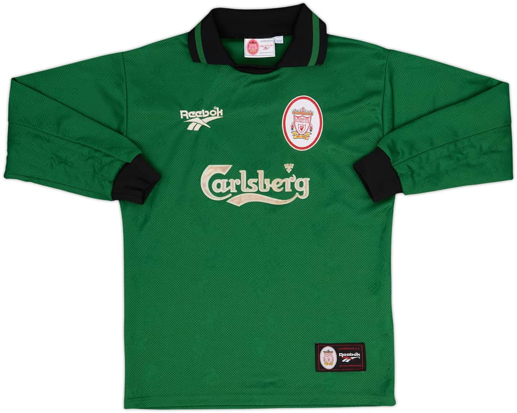 1996-97 Liverpool GK Shirt - 6/10 - (L.Boys)