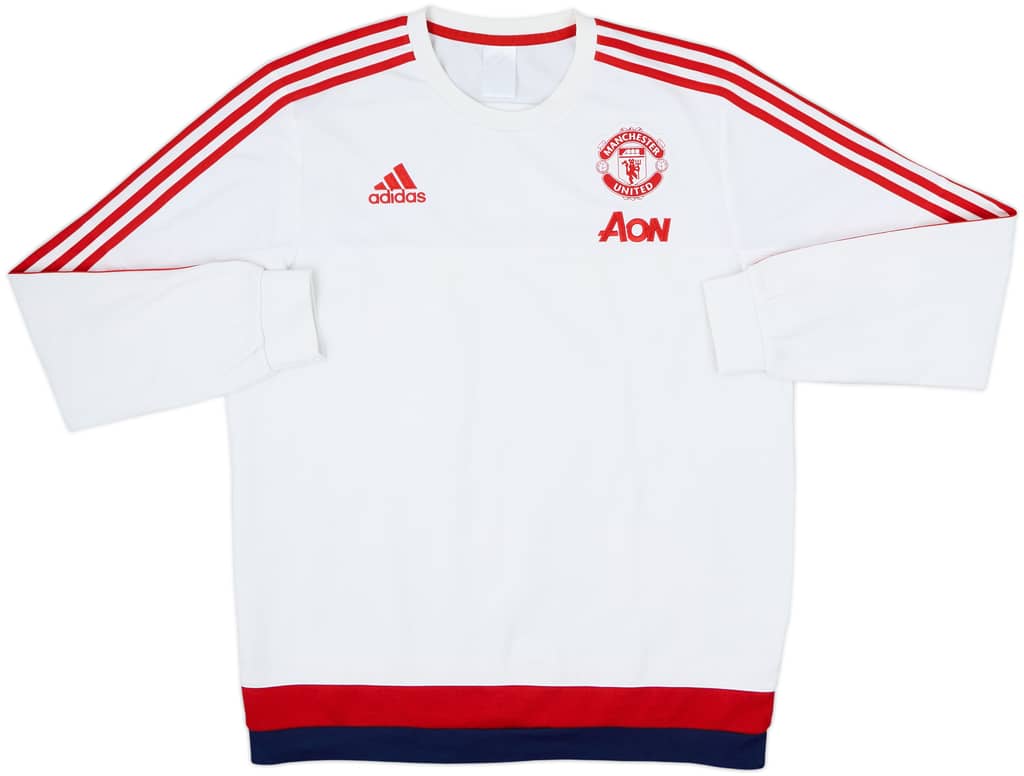 2015-16 Manchester United adidas Sweat Top - 7/10 - (L)