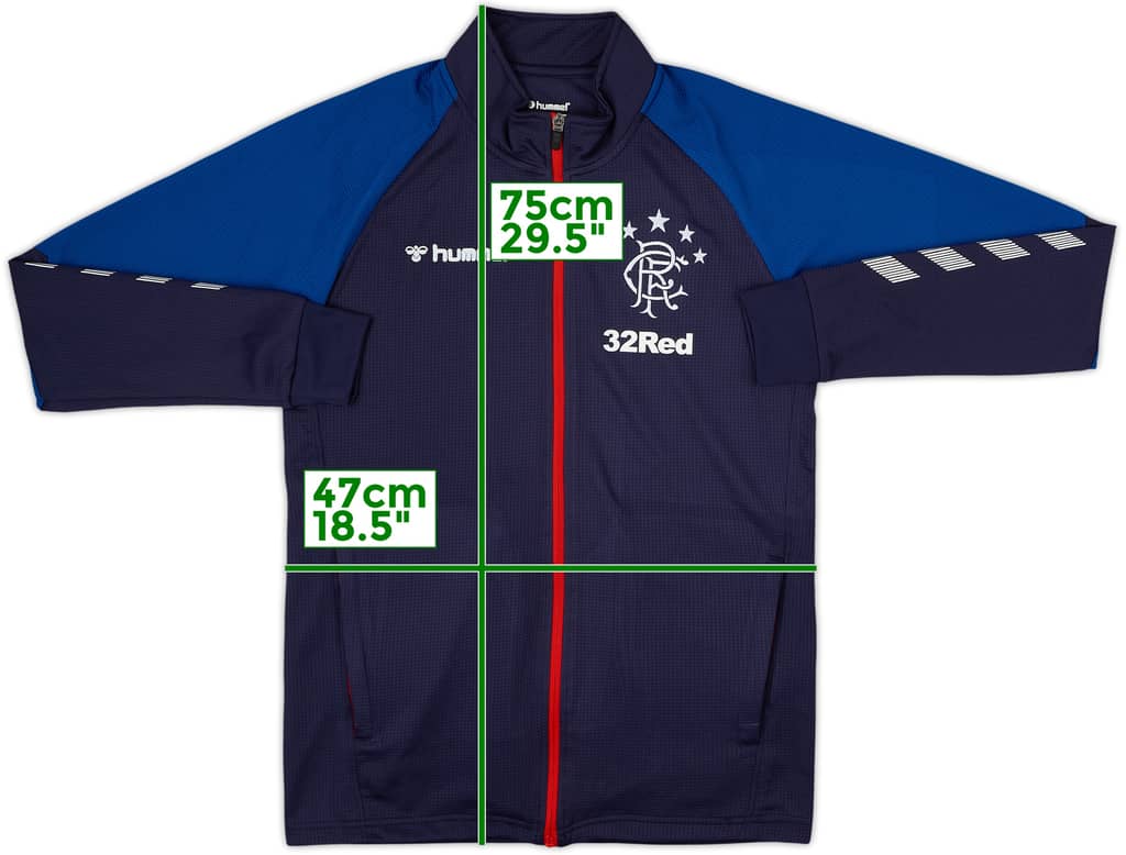 2018-19 Rangers Hummel Track Jacket - 7/10 - (S)