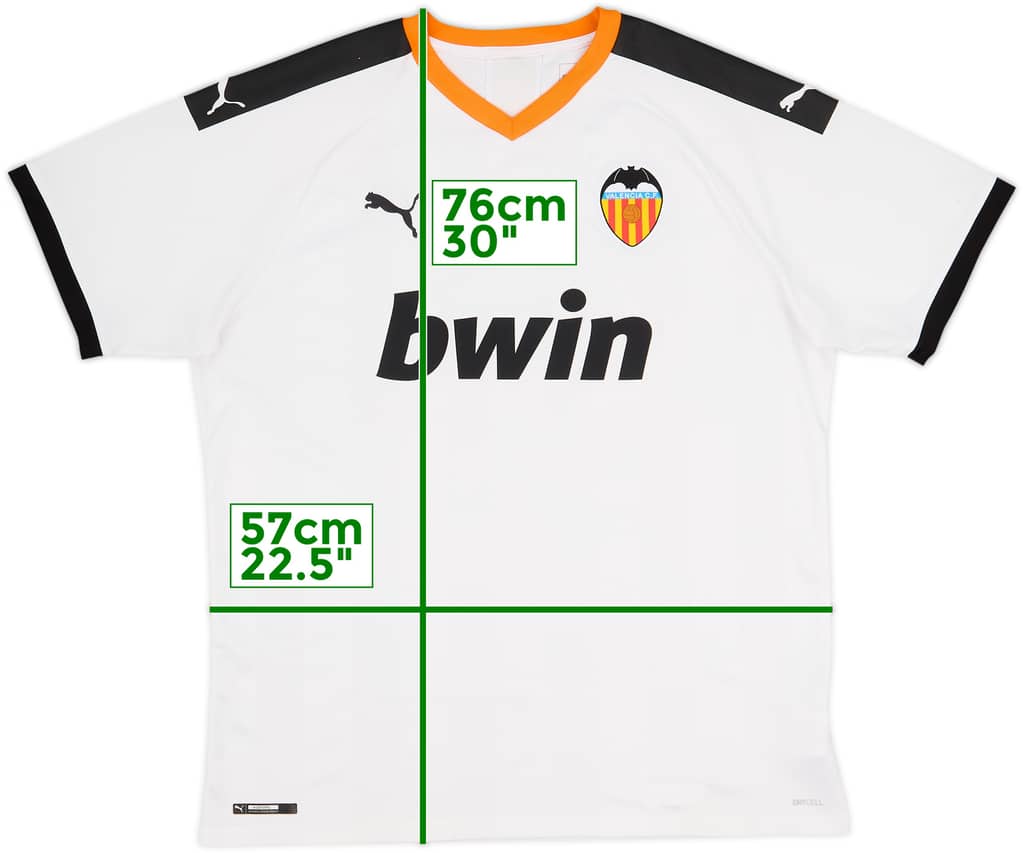 2019-20 Valencia Home Shirt - 9/10 - (XL)