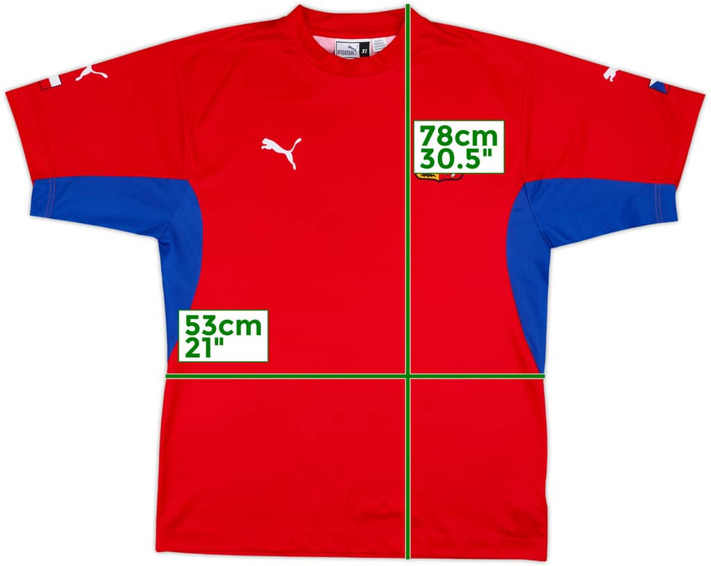 2002-04 Czech Republic Basic Home Shirt - 8/10 - (XL)