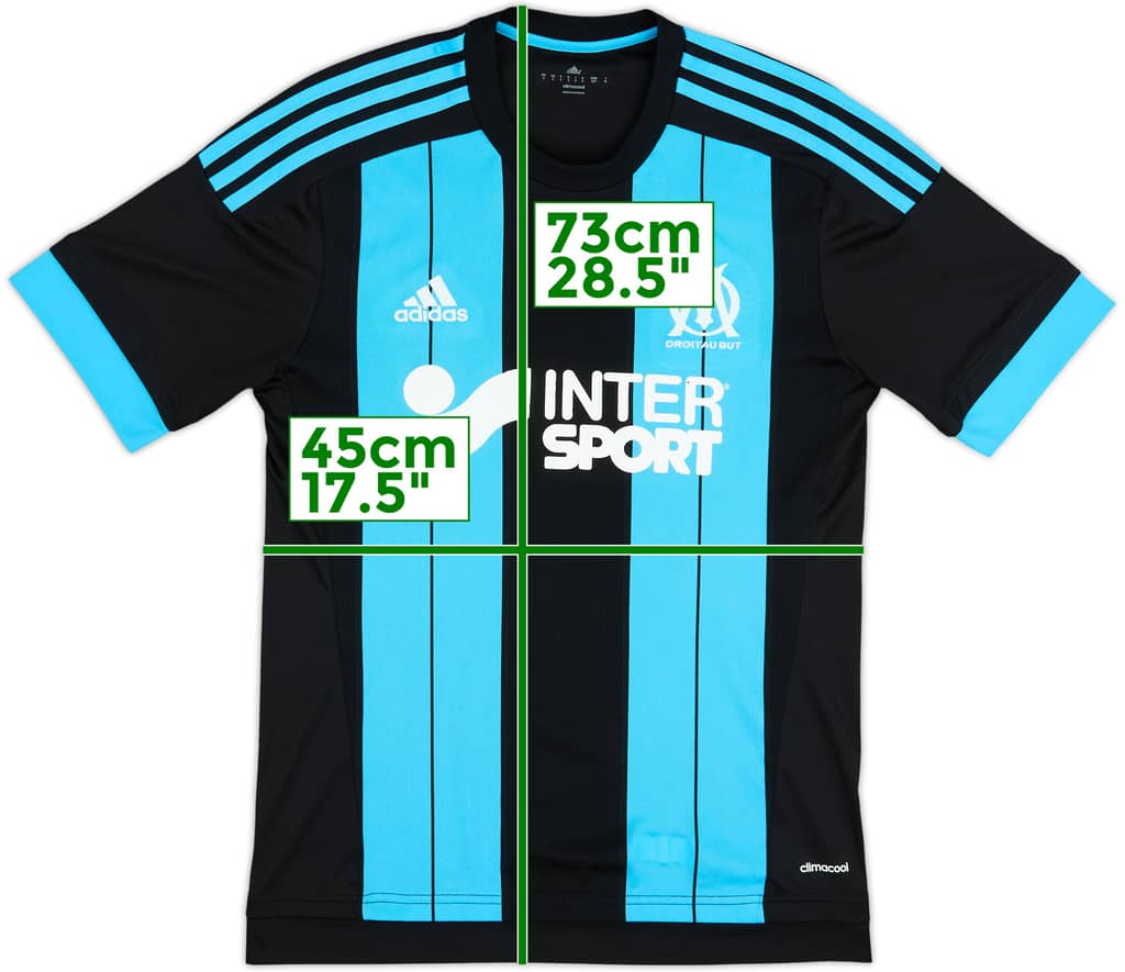 2015-16 Olympique Marseille Away Shirt - 6/10 - (S)