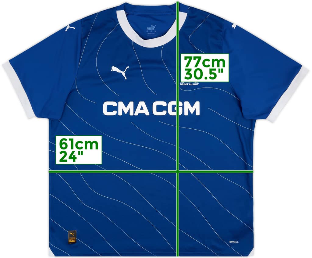 2023-24 Olympique Marseille Away Shirt - 6/10 - (XXL)