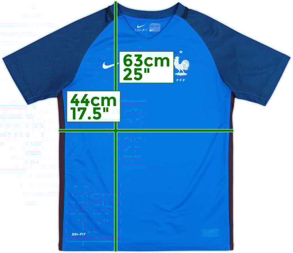 2016-17 France Home Shirt - 8/10 - (L.Boys)