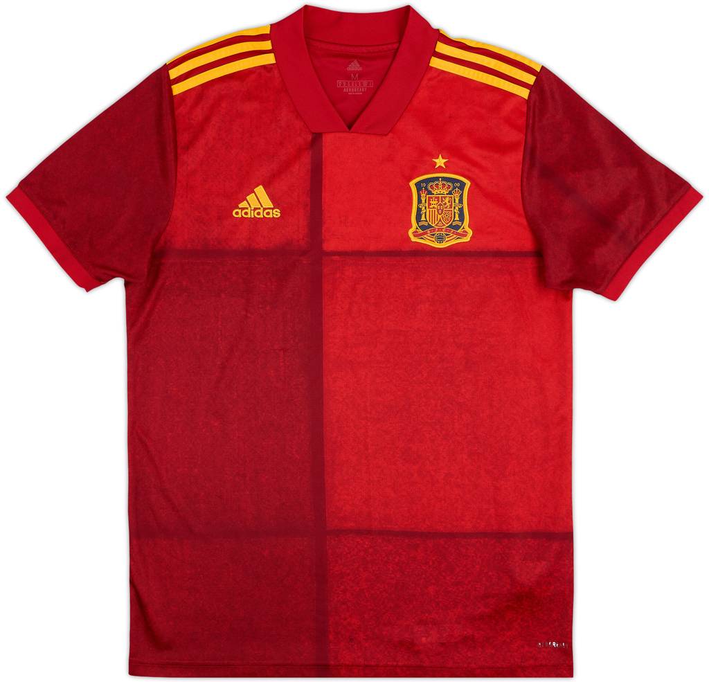 2020-21 Spain Home Shirt - 8/10 - (M)