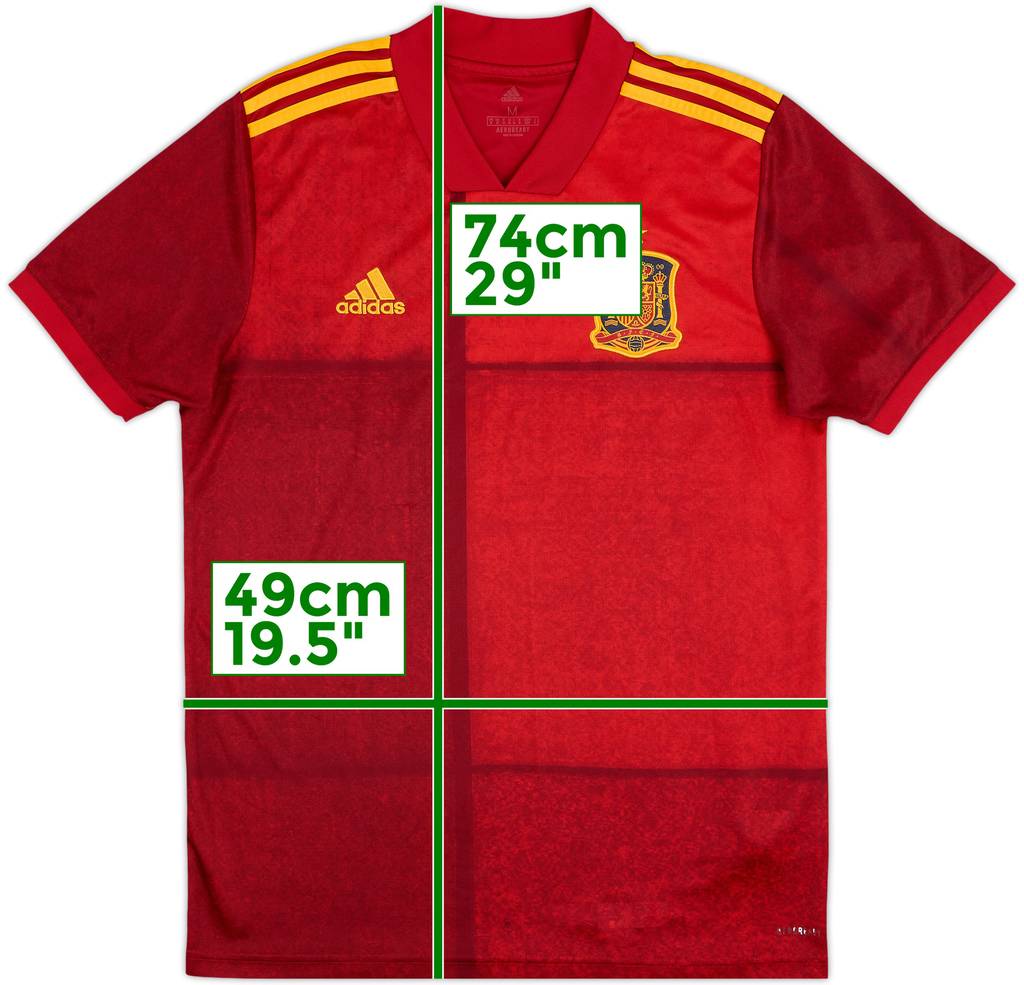 2020-21 Spain Home Shirt - 8/10 - (M)