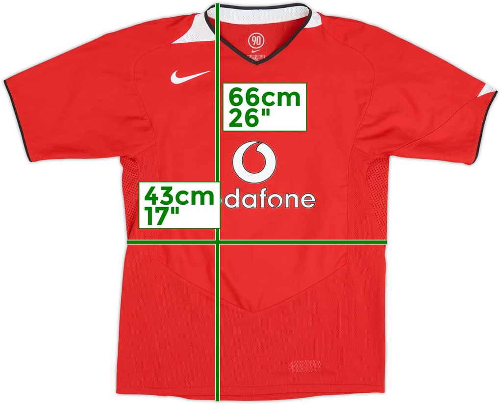 2004-06 Manchester United Home Shirt - 10/10 - (XL.Boys)